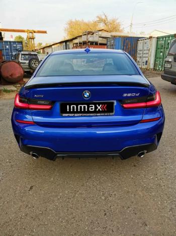 11 999 р. Диффузор заднего бампера М-Perfomance 320  BMW 3 серия  G20 (2018-2022) Inmax (цвет: черный глянец). Увеличить фотографию 10