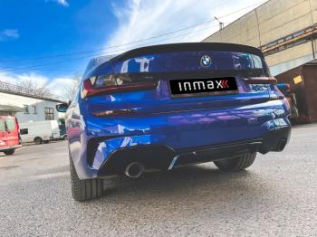 11 999 р. Диффузор заднего бампера М-Perfomance 320 BMW 3 серия G20 седан (2018-2022) Inmax (цвет: черный глянец). Увеличить фотографию 12