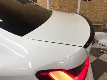 7 899 р. Лип спойлер М-Perfomance  BMW 3 серия  G20 (2018-2022) (цвет: черный глянец). Увеличить фотографию 2