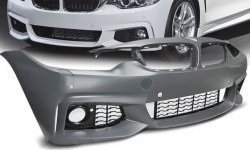 38 949 р. Передний бампер M-pakiet  BMW 4 серия ( F32,  F36) (2013-2020) (Неокрашенный). Увеличить фотографию 1