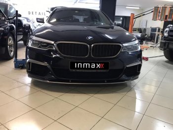 15 999 р. Сплиттер переднего бампера M-Performance  BMW 5 серия  G30 (2016-2020) (Черный глянцевый). Увеличить фотографию 6