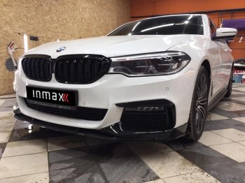 15 999 р. Сплиттер переднего бампера M-Performance  BMW 5 серия  G30 (2016-2020) (Черный глянцевый). Увеличить фотографию 10
