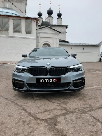 15 999 р. Сплиттер переднего бампера M-Performance  BMW 5 серия  G30 (2016-2020) (Черный глянцевый). Увеличить фотографию 4