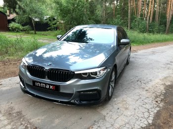15 999 р. Сплиттер переднего бампера M-Performance  BMW 5 серия  G30 (2016-2020) (Черный глянцевый). Увеличить фотографию 7