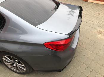 5 149 р. Накладки M-Perfomance под задний бампер (мини-лезвия) Inmax  BMW 5 серия  G30 (2016-2020) (цвет: черный глянец). Увеличить фотографию 9