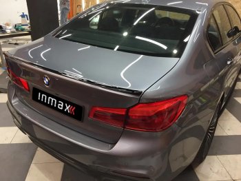 7 899 р. Спойлер багажника M-Performance  BMW 5 серия  G30 (2016-2020) (черный глянцевый). Увеличить фотографию 3