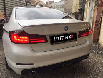 7 899 р. Спойлер багажника M-Performance  BMW 5 серия  G30 (2016-2020) (черный глянцевый). Увеличить фотографию 6