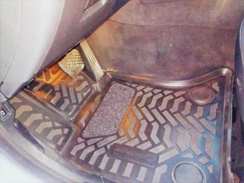 1 779 р. Комплект ковриков в салон Aileron 3D (с подпятником) BMW 5 серия F10 седан дорестайлинг (2009-2013). Увеличить фотографию 3