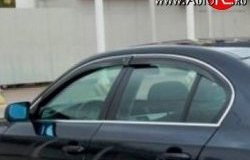 999 р. Комплект дефлекторов окон (ветровиков) 4 шт. (седан) Russtal BMW 5 серия E60 седан дорестайлинг (2003-2007). Увеличить фотографию 1
