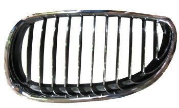 1 899 р. Левая решетка радиатора SAT  BMW 5 серия ( E60,  E61) (2003-2010) (Хром). Увеличить фотографию 1