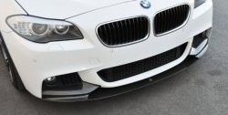 10 849 р. Накладка на передний бампер M-Performance BMW 5 серия F10 седан дорестайлинг (2009-2013) (Неокрашенная). Увеличить фотографию 1