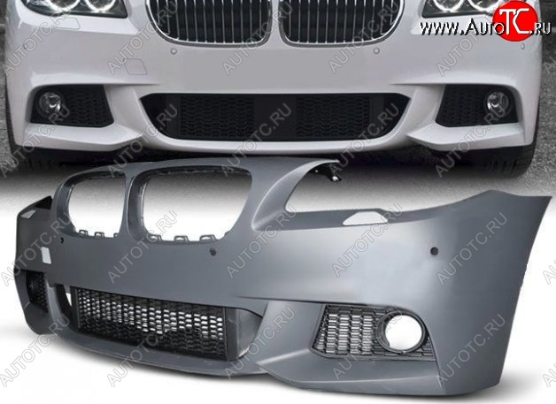 30 949 р. Передний бампер M-pakiet BMW 5 серия F11 дорестайлинг, универсал (2009-2013) (Неокрашенный)