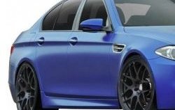 9 049 р. Пороги накладки M-Style  BMW 5 серия ( F11,  F10) (2009-2017) (Неокрашенные). Увеличить фотографию 1