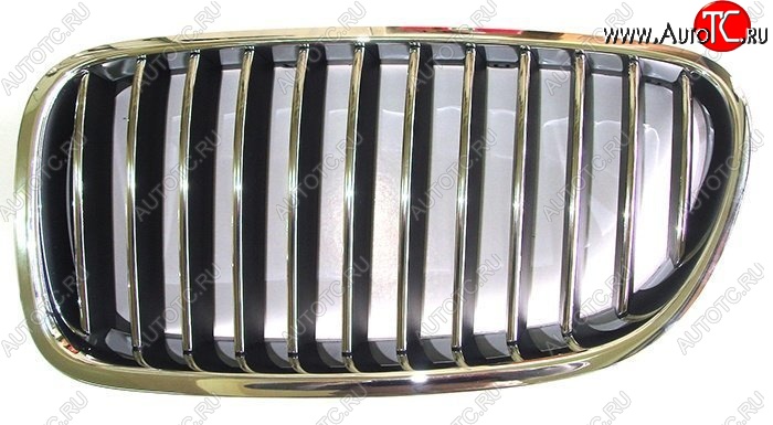 1 699 р. Левая решетка радиатора SAT (хром) BMW 5 серия F10 седан дорестайлинг (2009-2013) (Неокрашенная)