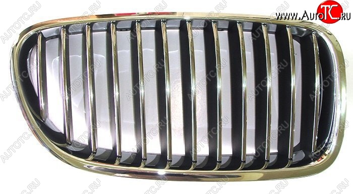 1 699 р. Правая решетка радиатора SAT (хром) BMW 5 серия F10 седан дорестайлинг (2009-2013) (Неокрашенная)