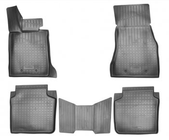 2 869 р. Комплект ковриков в салон Norplast Unidec (Long)  BMW 7 серия  G11-G12 (2015-2024) (Цвет: черный). Увеличить фотографию 1