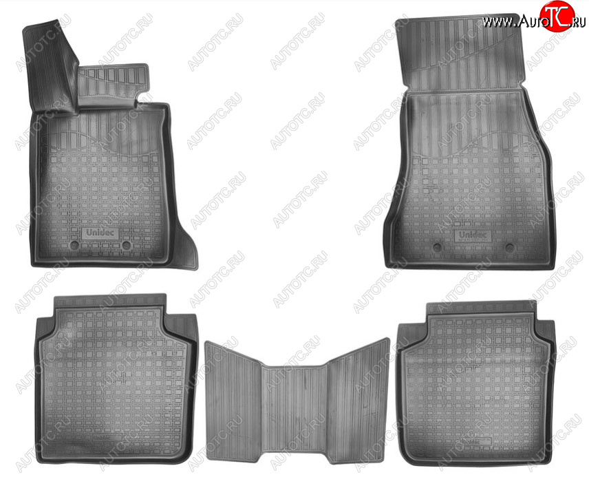 2 869 р. Комплект ковриков в салон Norplast Unidec (Long)  BMW 7 серия  G11-G12 (2015-2024) (Цвет: черный)