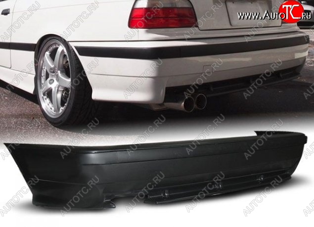 16 899 р. Задний бампер M-Style BMW 3 серия E36 седан (1990-2000) (Неокрашенный)
