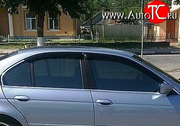 999 р. Комплект дефлекторов окон (ветровиков) 4 шт. (седан) Russtal  BMW 5 серия  E39 (1995-2003)