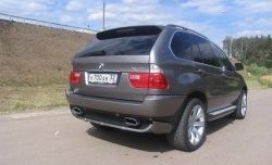 4 599 р. Накладка Storm на задний бампер BMW X5 E53 дорестайлинг (1999-2003) (Неокрашенная). Увеличить фотографию 1