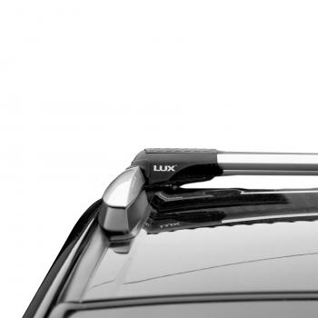 10 199 р. Багажник в сборе LUX Хантер L46 Mercedes-Benz ML class W163 дорестайлинг (1997-2001) (аэро-трэвэл (104-114 см), серый). Увеличить фотографию 4