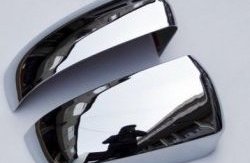6 899 р. Накладки на зеркала СТ BMW X5 E70 дорестайлинг (2006-2010) (Неокрашенные). Увеличить фотографию 2