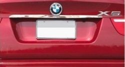 3 149 р. Накладка на крышку багажника СТ BMW X6 E71 дорестайлинг (2008-2012). Увеличить фотографию 1