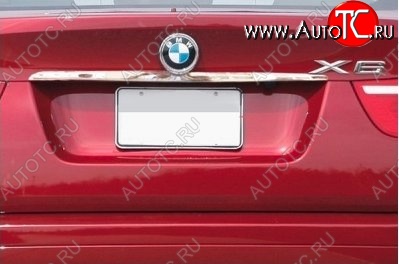 3 149 р. Накладка на крышку багажника СТ  BMW X6  E71 (2008-2014)