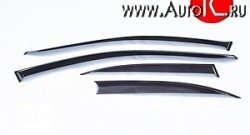 999 р. Комплект дефлекторов окон (ветровиков) 4 шт. Russtal  BMW 1 серия  E81 (2007-2012). Увеличить фотографию 1