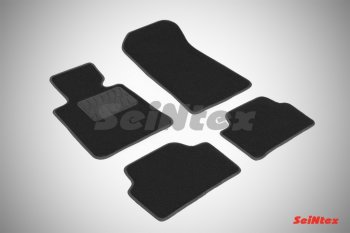 2 699 р. Комплект ворсовых ковриков в салон LUX Seintex  BMW 1 серия ( E82,  E81) (2007-2012) (Чёрный). Увеличить фотографию 1
