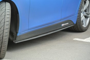 7 999 р. Накладки на пластиковые пороги M-Perfomance BMW 3 серия F30 седан дорестайлинг (2012-2015) (черный матовый). Увеличить фотографию 2