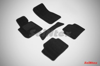 2 699 р. Комплект 3D ковриков в салон Seintexв  BMW 3 серия  F30 (2012-2018) (Чёрный). Увеличить фотографию 1