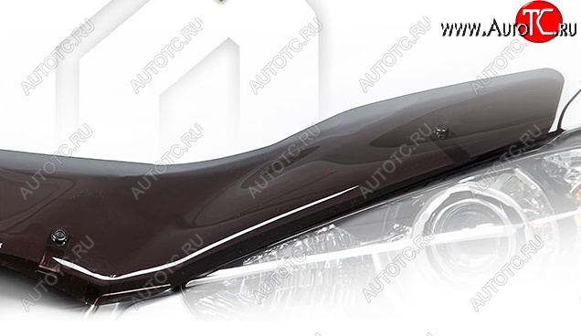 2 169 р. Дефлектор капота CA-Plastiс  BMW X1  E84 (2009-2015) (Classic полупрозрачный, Без надписи)
