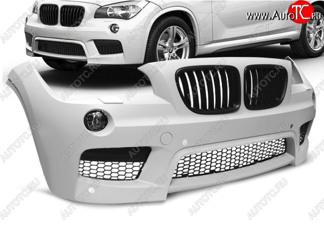 41 399 р. Передний бампер M-pakiet BMW X1 E84 (2009-2015) (Неокрашенный)