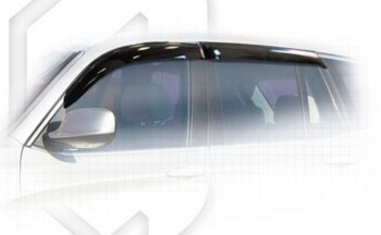 2 079 р. Дефлектора окон CA-Plastiс  BMW X3  F25 (2010-2017) (Classic полупрозрачный, Без хром.молдинга). Увеличить фотографию 1