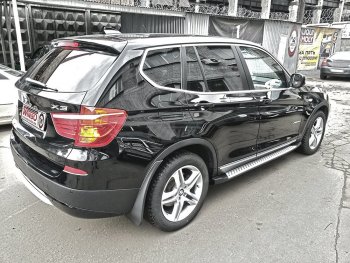 13 549 р. Подножки боковые WINBO OE Style BMW X3 F25 дорестайлинг (2010-2014). Увеличить фотографию 3