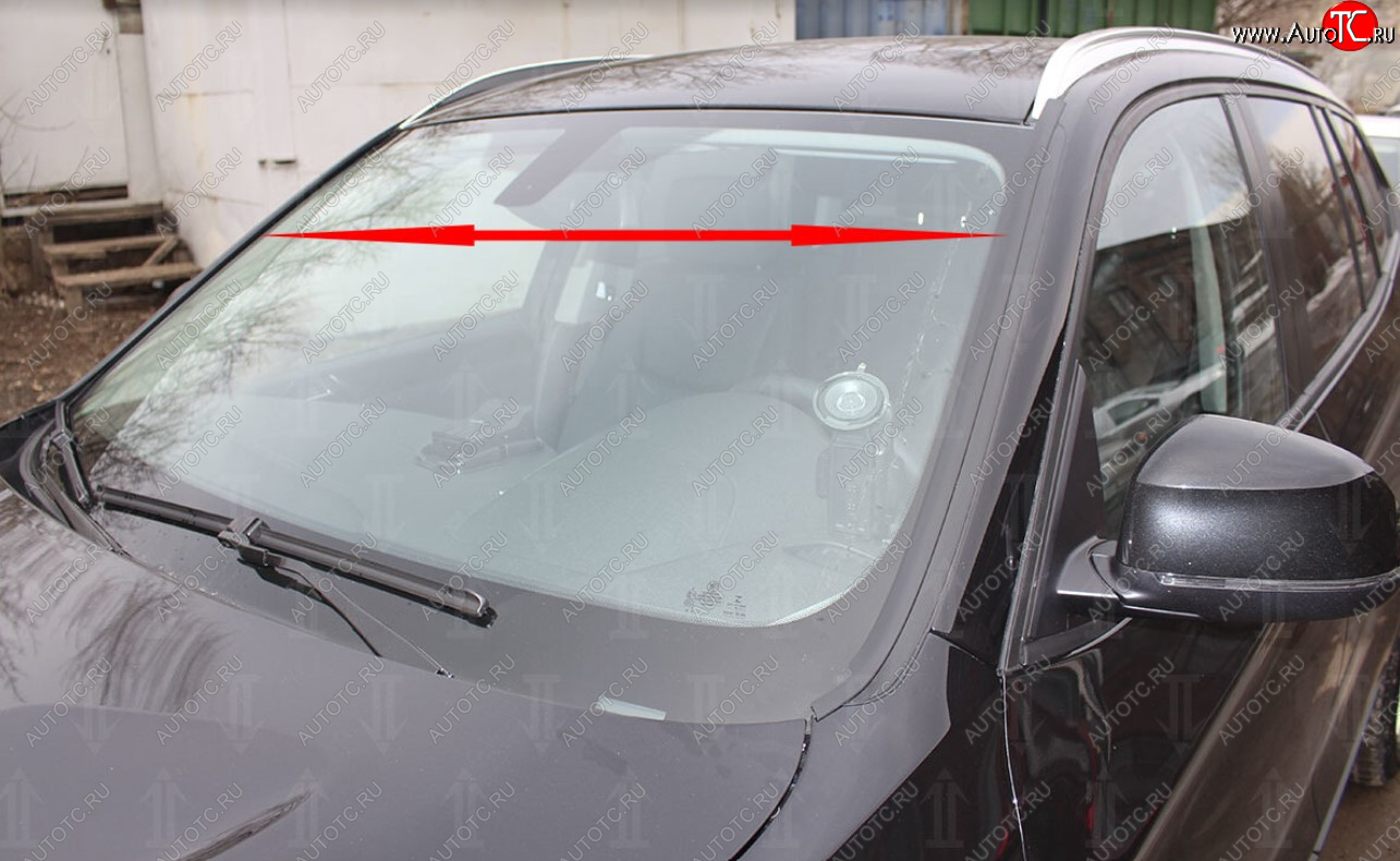1 849 р. Водостоки лобового стекла Стрелка 11  BMW X3  F25 (2010-2017) (Автомобиль без рейлингов)