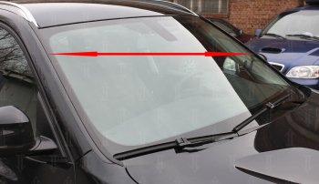 1 849 р. Водостоки лобового стекла Стрелка 11  BMW X3  F25 (2010-2017) (Автомобиль без рейлингов). Увеличить фотографию 2