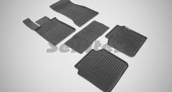 5 999 р. Износостойкие коврики в салон с рисунком Сетка SeiNtex Premium 4 шт. (резина) BMW X4 F26 (2014-2018). Увеличить фотографию 1
