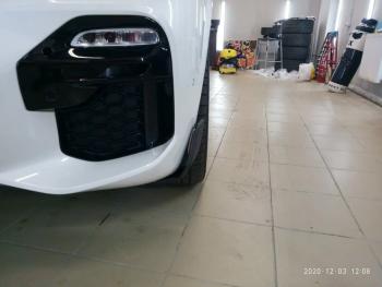 11 599 р. Элероны переднего бампера  M-Performance  BMW X5  G05 (2018-2024) (цвет: черный глянец). Увеличить фотографию 2