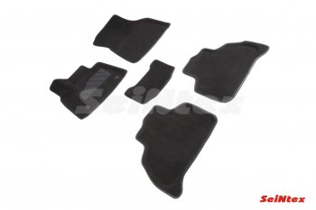 4 999 р. Комплект 3D ковриков в салон (ворсовые / чёрные) Seintex BMW X5 G05 (2018-2024). Увеличить фотографию 1