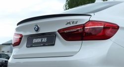 11 199 р. Лип спойлер BS BMW X6 F16 (2014-2020) (Неокрашенный). Увеличить фотографию 2