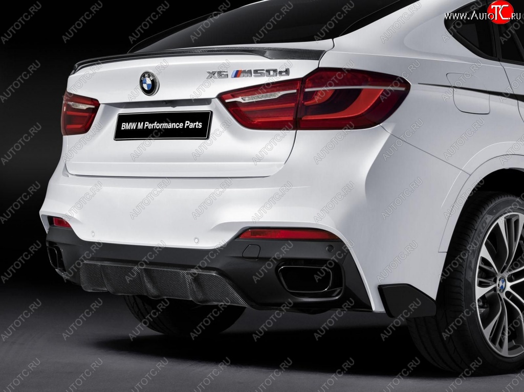 4 999 р. Спойлер багажника Performance BMW X6 F16 (2014-2020) (Неокрашенный)