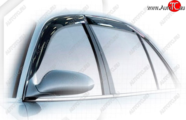 1 999 р. Дефлектора окон CA-Plastic  Buick Regal (2005-2008) (Classic полупрозрачный, Без хром молдинга)