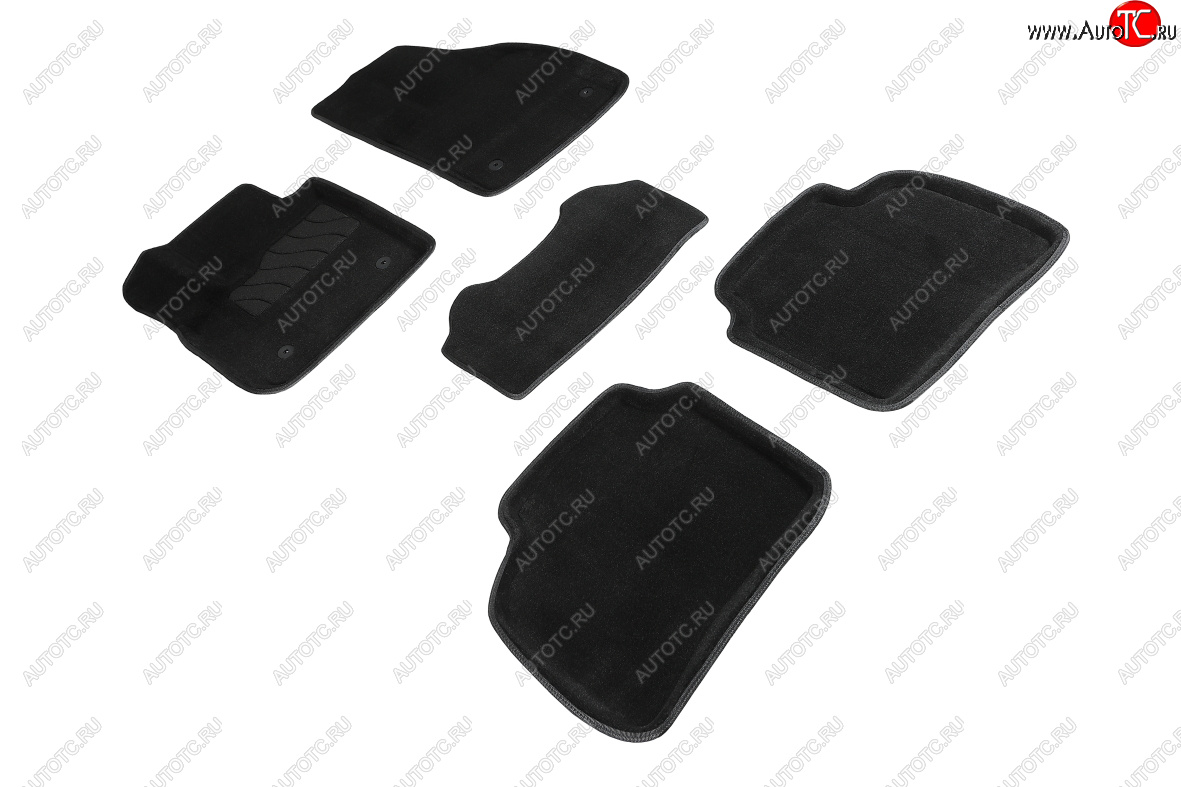 4 999 р. Коврики в салон SEINTEX 3D ВОРС (комплект)  Cadillac XT4 (2018-2024) (Цвет: черный)