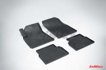 3 999 р. Износостойкие резиновые коврики в салон Сетка Seintex  Cadillac Bls  седан (2006-2011). Увеличить фотографию 1