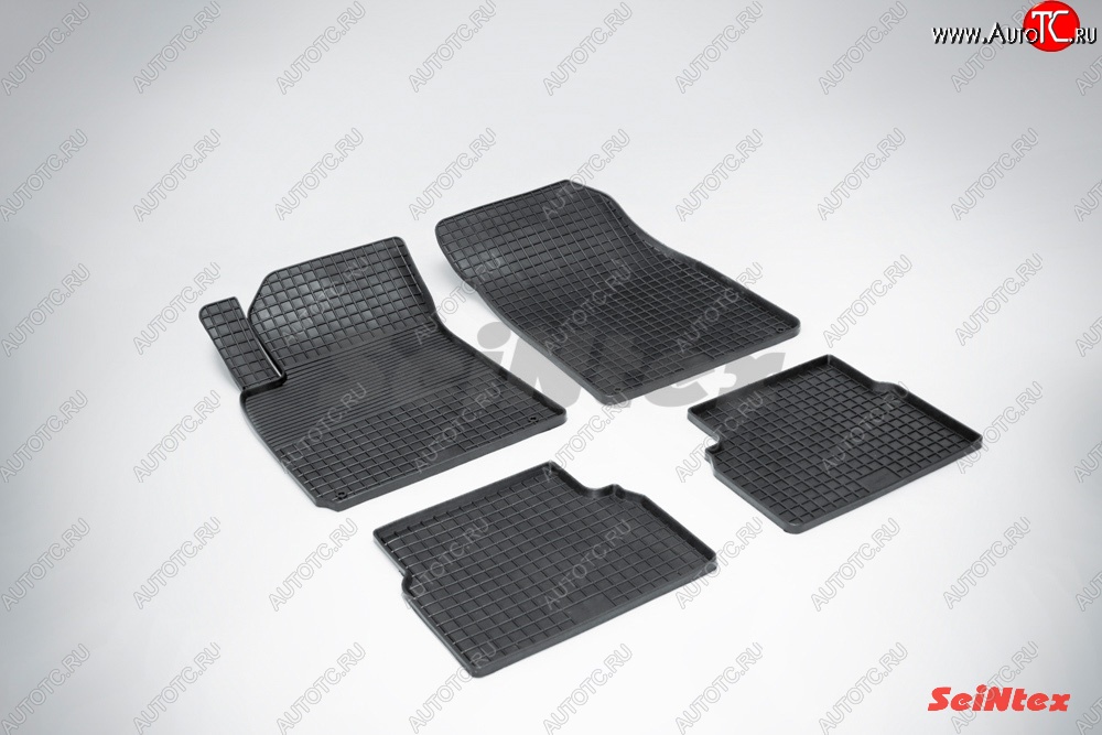 3 999 р. Износостойкие резиновые коврики в салон Сетка Seintex  Cadillac Bls  седан (2006-2011)
