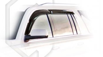 2 259 р. Дефлектора окон CA-Plastic  Cadillac Escalade  GMTK2 джип 5 дв. (2015-2020) (Classic полупрозрачный, Без хром.молдинга). Увеличить фотографию 1