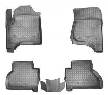 2 869 р. Комплект ковриков в салон Norplast Unidec (5 мест) Chevrolet Tahoe K2UC (2014-2021) (Цвет: черный). Увеличить фотографию 1
