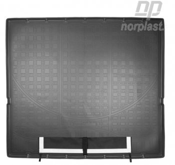 Коврик багажника Norplast (сложенный 3 ряд) Chevrolet Tahoe K2UC (2014-2021)  (Черный, с погрузочным ковриком (фартуком))